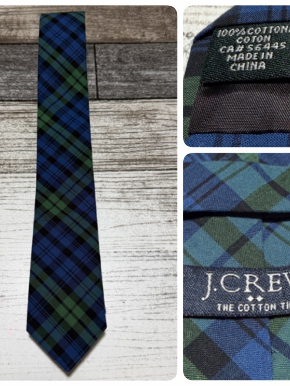J.Crew The Cotton Tie Men’s Tartan Plaid Preppy 100% Cotton